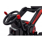 Elektrický traktor/bager - červený